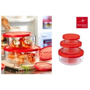 Set 3 Pezzi Contenitori Per Freezer Gelo Bormioli