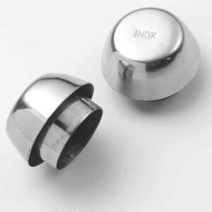 Set 2 Paraspruzzi Per Caffettiere Acciaio Inox Pederini