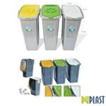 Tris Pattumiera Per Raccolta Differenziata CM 25X25XH53
