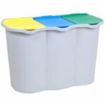 Unica Pattumiera Raccolta Differenziata 85 Lt. CM 74X35XH49 - immagine 2