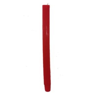 Candela Quadrata Rossa Altezza 25 Cm