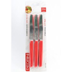 Set 6 Coltelli Rossi Pedrini