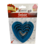 Set 5 Taglia Biscotti Cuore Delizia